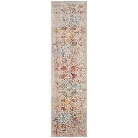 Safavieh Vintage Persian Accent Rugs, Light Grey and Multi Color - 3 x 5 ft. VTP409C-3